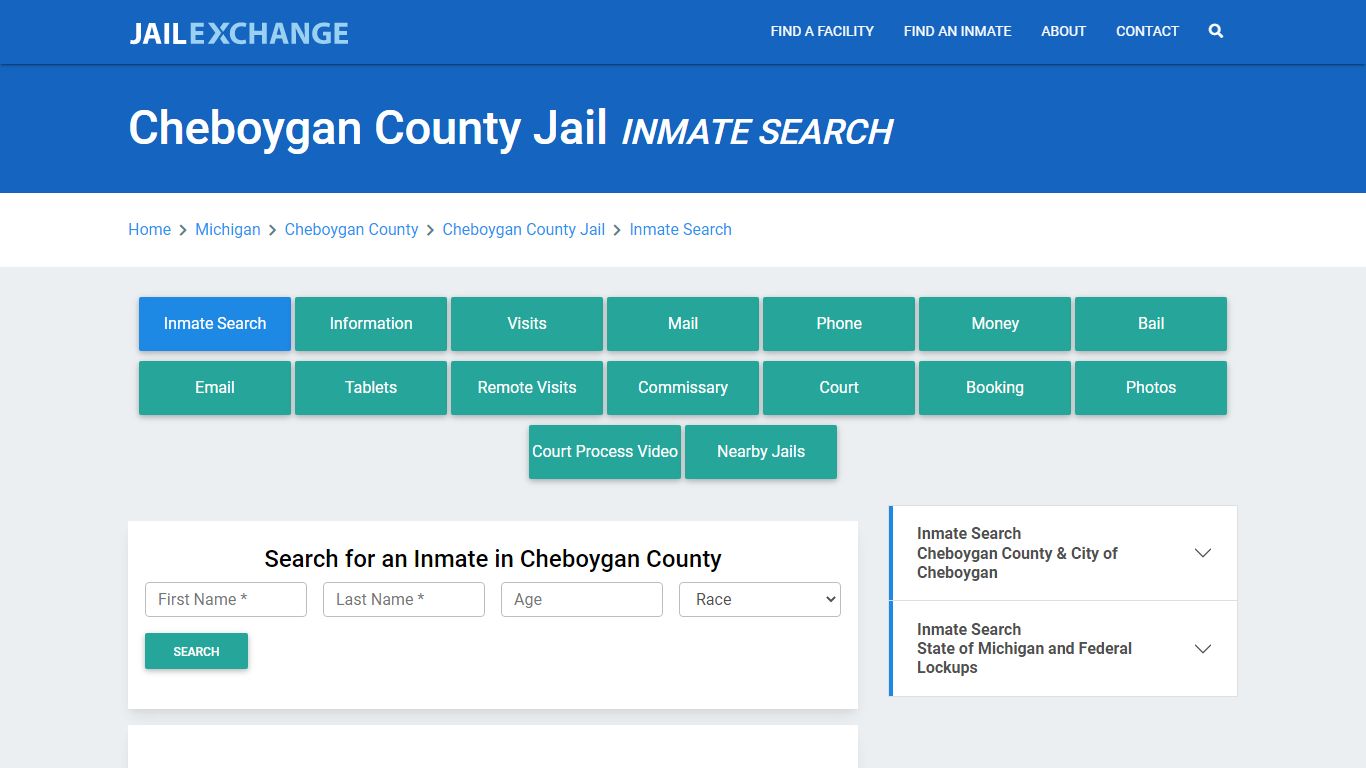 Cheboygan County Jail, MI Inmate Search: Roster & Mugshots